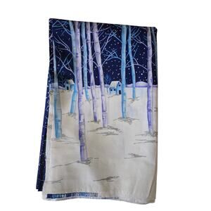 Vintage Fabric Traditions Bordered Fabric 2 yards 8 " Snow Scene